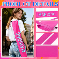 Large Mahjong Set Travel Bag – Portable Storage Case with Shoulder Strap for Game Night & Outdoor Use