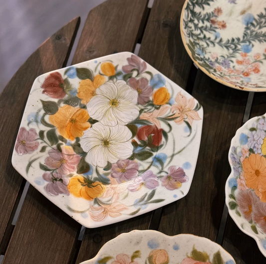 Blooming Garden Artisan Serving Plate