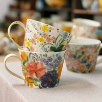 Painted Blossom Coffee Cup & Saucer