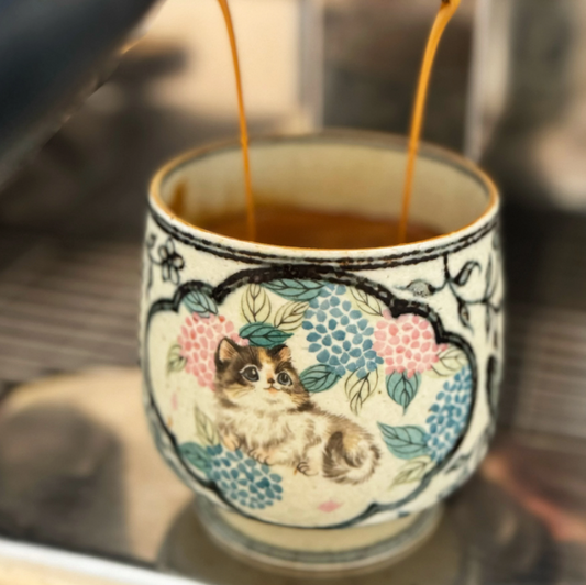 Whiskers & Meetings Artisan Coffee Cup