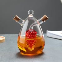 Borosilicate Glass Oil & Vinegar Dispenser – Fine Spout Seasoning Bottle