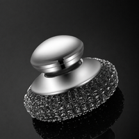 Stainless Steel Pot Scrubber with Replaceable Head