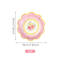 Spring Tea Party Disposable Tableware Set