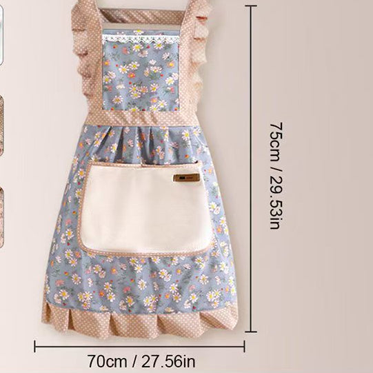 Floral Princess Cotton Kitchen Apron
