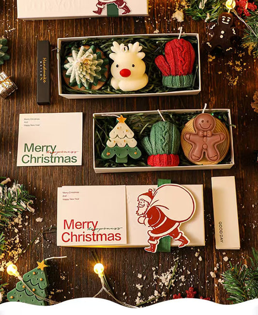 Christmas Creative Shaped Candle Gift Set