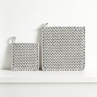 Japandi Woven Trivet – Minimalist Cotton Rope Heat Mat