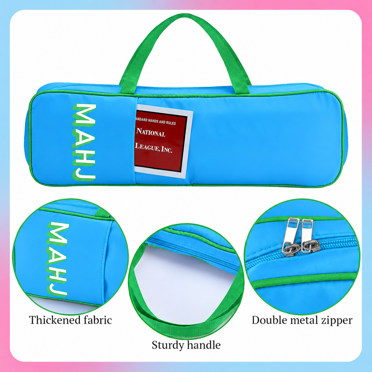 Mahjong Rack Carrying Bag with Handles