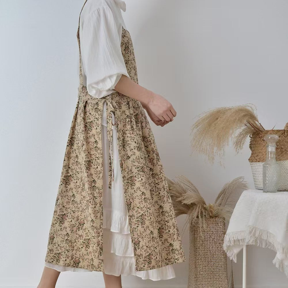 Adjustable Cotton Printed Kitchen Apron