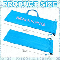 Portable Mahjong Storage Bag with Handle, Large Capacity Mahjong Tile Carrying Case