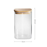 Glass Storage Jar with Bamboo Lid