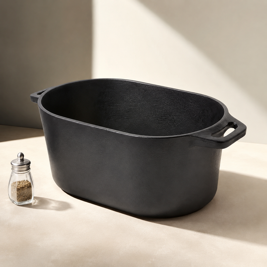 Cast Iron Bread Baker & Dutch Oven – 2-in-1 Loaf Baking Pot