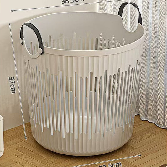 Laundry Basket Storage Hamper PP Leather Home Organizer