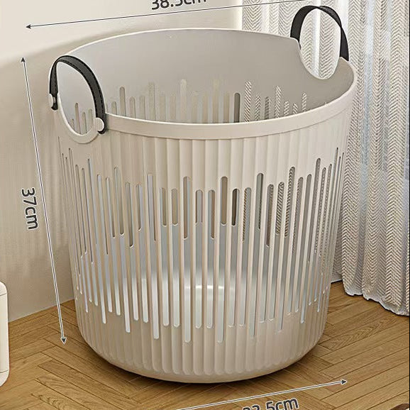 Laundry Basket Storage Hamper PP Leather Home Organizer