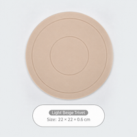 Round Silicone Trivet Mat, Multi‑Purpose Heat Resistant Hot Pot & Pan Table Protector