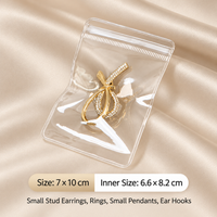 Transparent PVC Jewelry Packaging Pouch Reusable Self Sealing Storage Bag