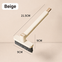 Long Handle Cleaning Brush – V Shape Hard Bristle Scrub Brush for Bathroom Tiles, Kitchen & Home Cleaning