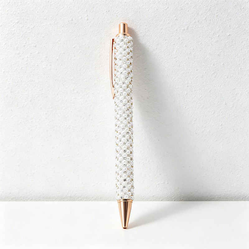 Bling Rhinestone Ballpoint Pen – Retractable Metal Gift Pen for Office, School & Wedding