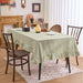 Vintage Striped Ruffle Tablecloth Rectangular Dining Table Cover