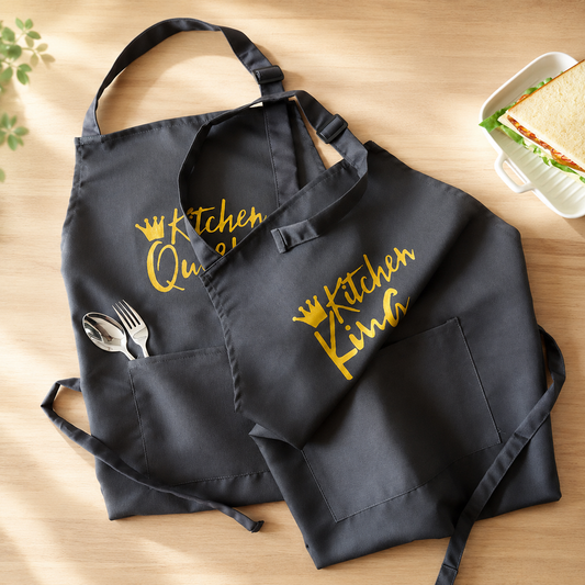 Heavy-Duty Kitchen Apron, Eco-Friendly Heat-Resistant Cooking Apron
