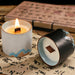 Ceramic Cup Scented Candle with Oriental Design