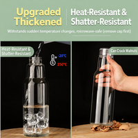 High Borosilicate Glass Sealed Bottle Heat Resistant Beverage Storage Jar