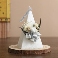 Christmas Dried Flower Beeswax Candle