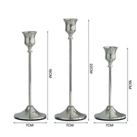 Copper Tone Creative Candleholder Set, Iron Metal Decoration