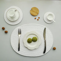 Japanese Cotton Rope Placemat, Round Oval Trivet and Coaster