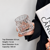 Clear Glass Espresso Cup Small Americano Coffee Drinking Tumbler