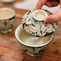 Lily Bloom Handpainted Tea Ceremony Set