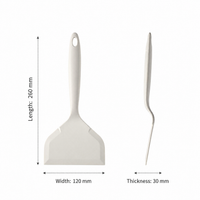 Wide Silicone Omelet Spatula – Flexible Egg Turner with Large Flat Head