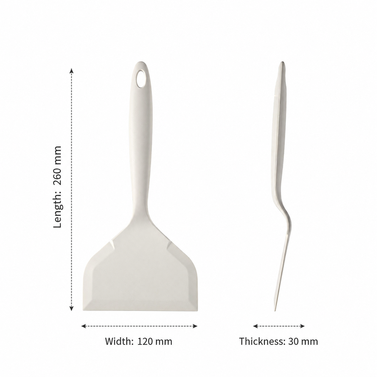 Wide Silicone Omelet Spatula – Flexible Egg Turner with Large Flat Head