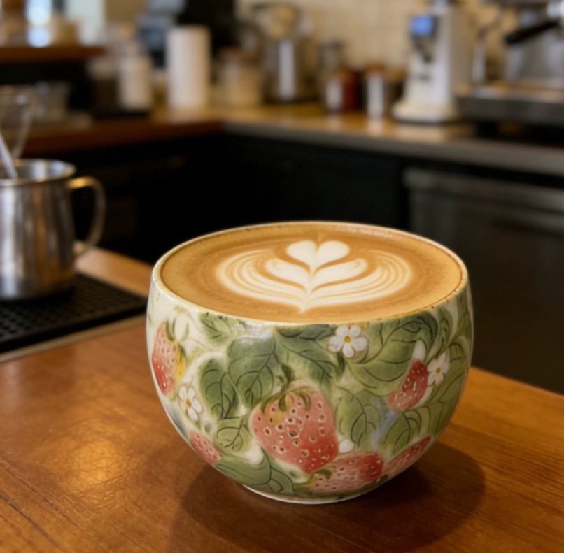 Wild Strawberry Morning Coffee Set