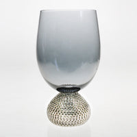 Gold Rim Crystal Goblet with Jewel Accent – Luxury Champagne, Wine & Dessert Glass