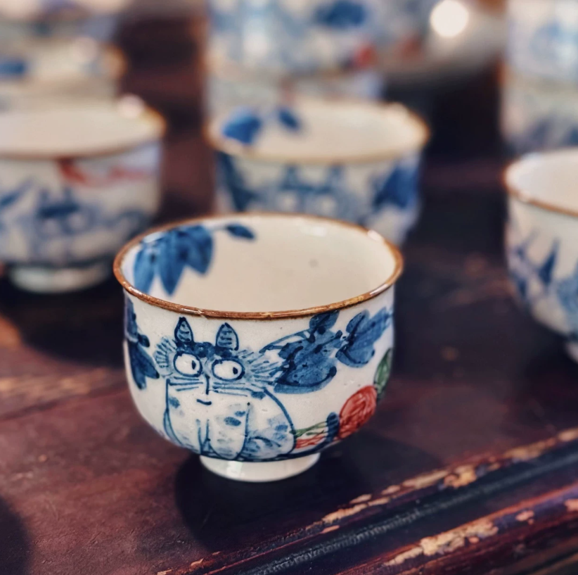 Ink Whiskers Blue Blossom Tea Collection
