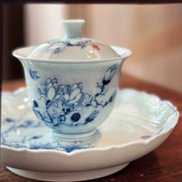 Magnolia Moon Gaiwan & Jade Cup Set