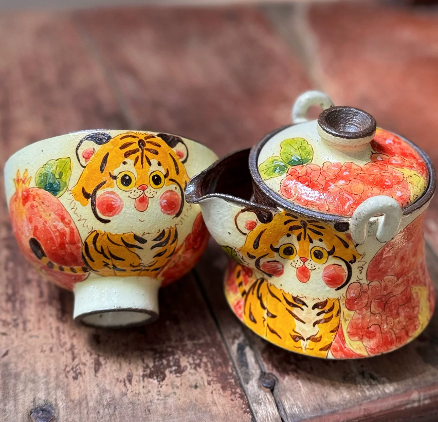 Rainbow Treasure Bottle Tea Ceremony Set
