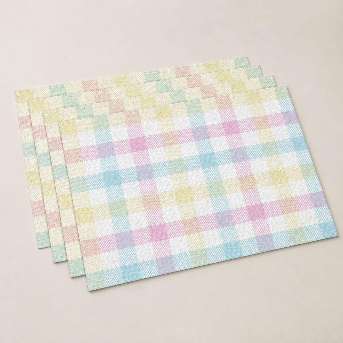 Floral Linen Placemat – Spring Summer Printed Heat-Resistant Table Mat