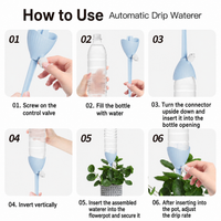 Automatic Plant Waterer – Adjustable Drip Irrigation Device for Potted Plants, Self Watering System with Bottle Adapter for Home Garden