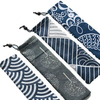 Japanese Style Cotton Linen Cutlery Pouch