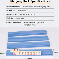 Acrylic Mahjong Rack – Colorful Tile Holder Stand for Organized Game Play  Description: