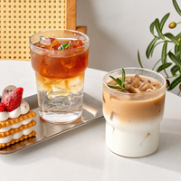 Clear Glass Coffee Cup – 360ml Iced Latte Tumbler
