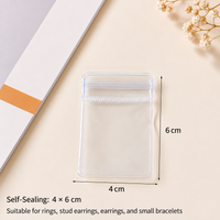 Clear PVC Self Sealing Jewelry Storage Bags