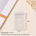 Clear PVC Self Sealing Jewelry Storage Bags