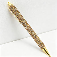 Bling Bling Rhinestone Retractable Ballpoint Pen – Luxury Metal Gift Pen for Office, School & Wedding