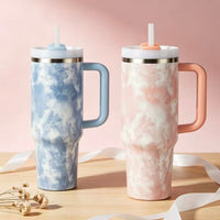 40oz Fashion Insulated Stainless Steel Tumbler Large Capacity Travel Ice Boss Cup Hot and Cold Retention Portable Customizable Drink Cup