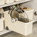 12L Rolling Plastic Storage Bin with Wheels