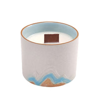 Ceramic Cup Scented Candle with Oriental Design