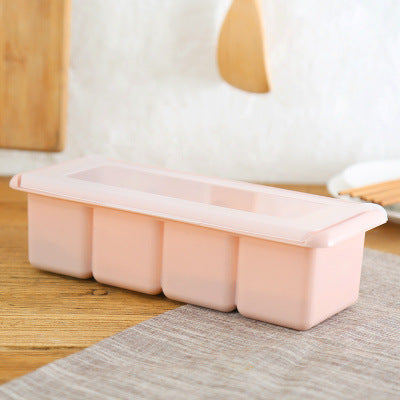 Pastel Color Plastic Seasoning Container with Lid for Kitchen Storage