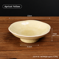 Small Ceramic Snack Dish, Pastel Color Shallow Dessert Bowl
